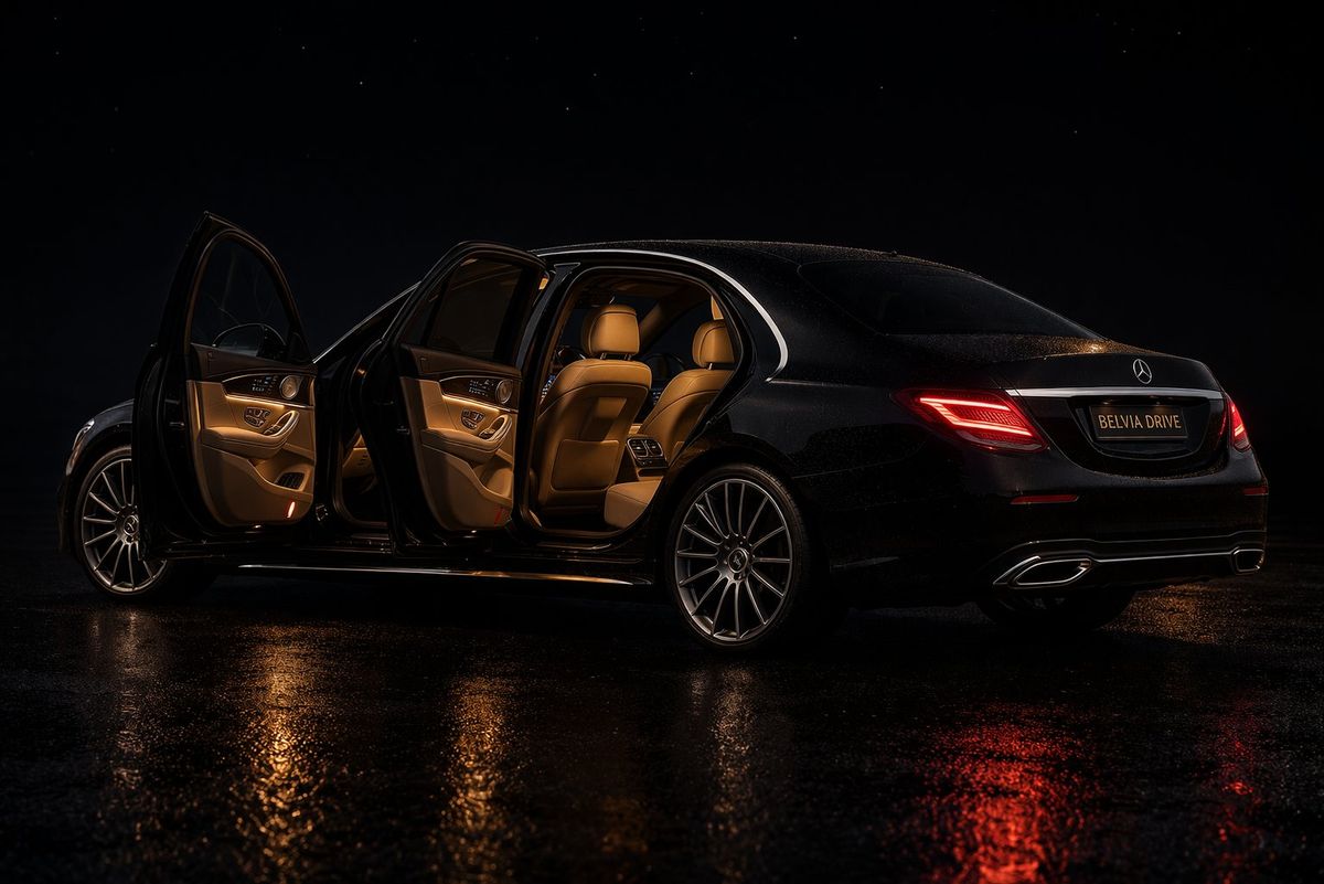 Mercedes berline Belvia Drive — Transfert aéroport Bruxelles BRU