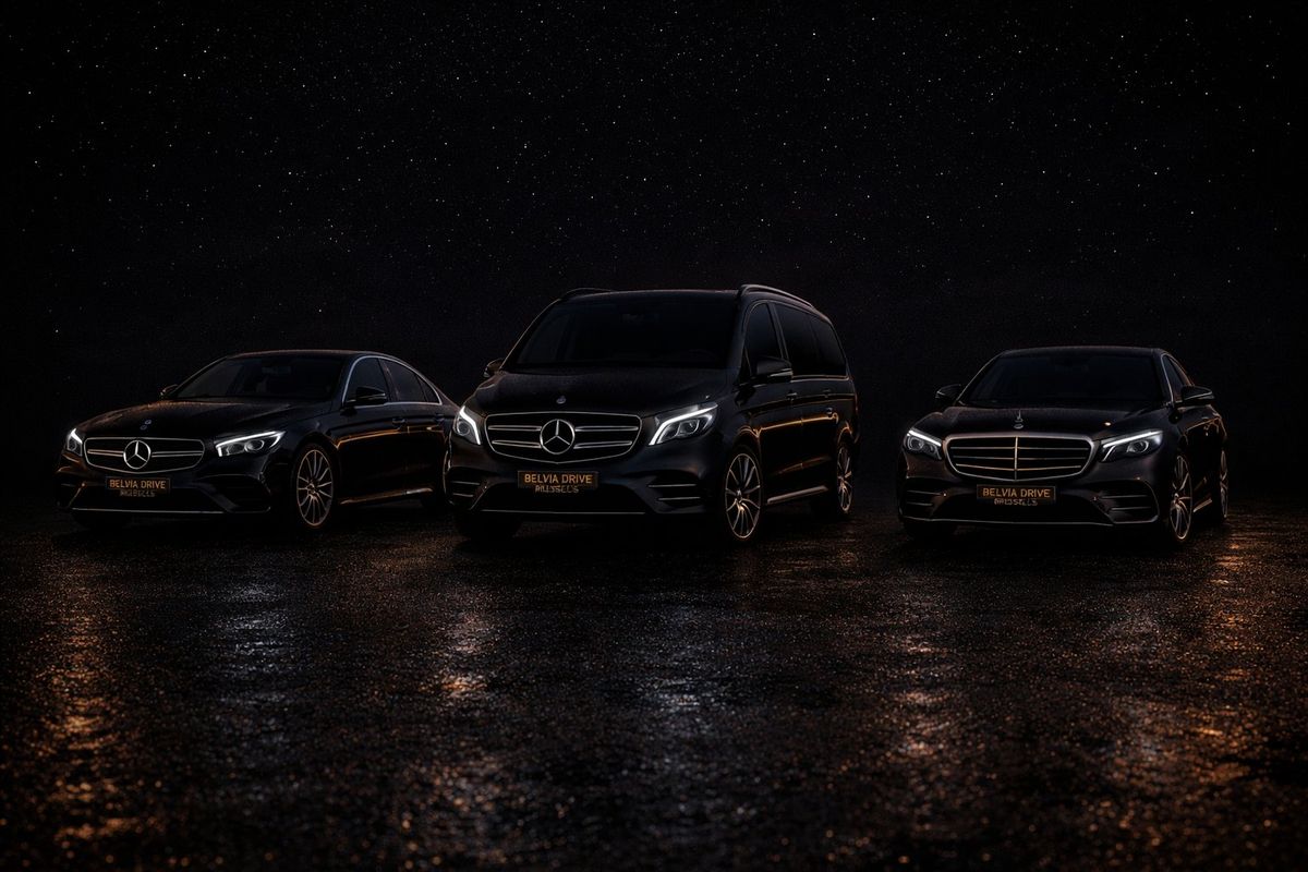 Flotte Belvia Drive — Van et berlines premium Bruxelles